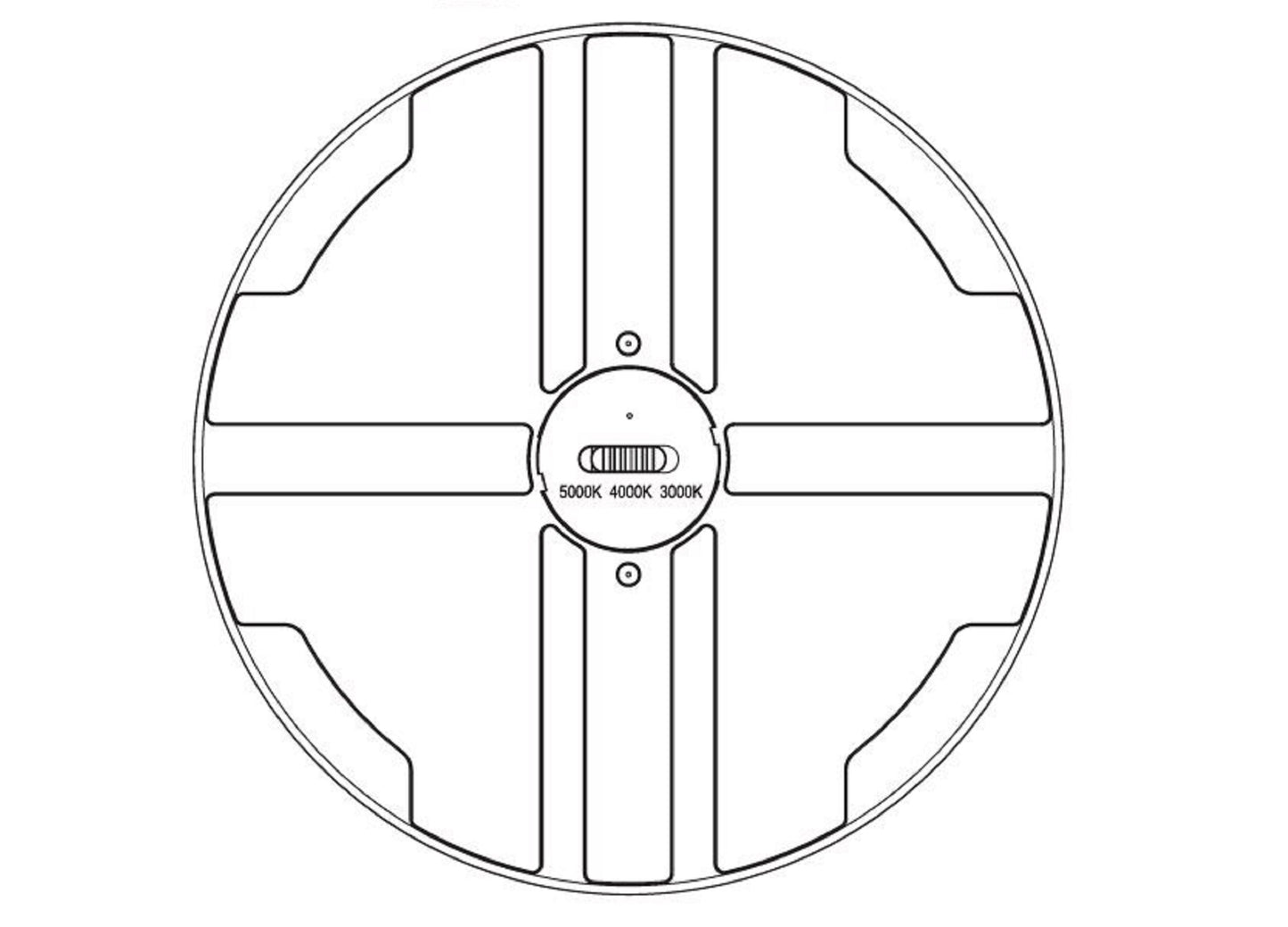 LED bulb GX53 121347, 20 cm ∅, CCT, 1960LM