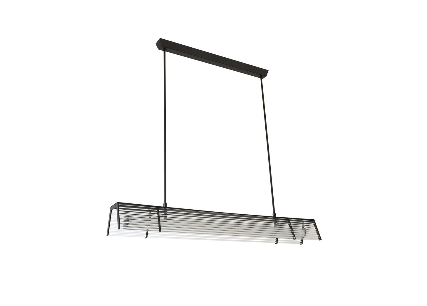 Rivit pendant light, including LED lighting, dimmable, CCT, black lamp frame