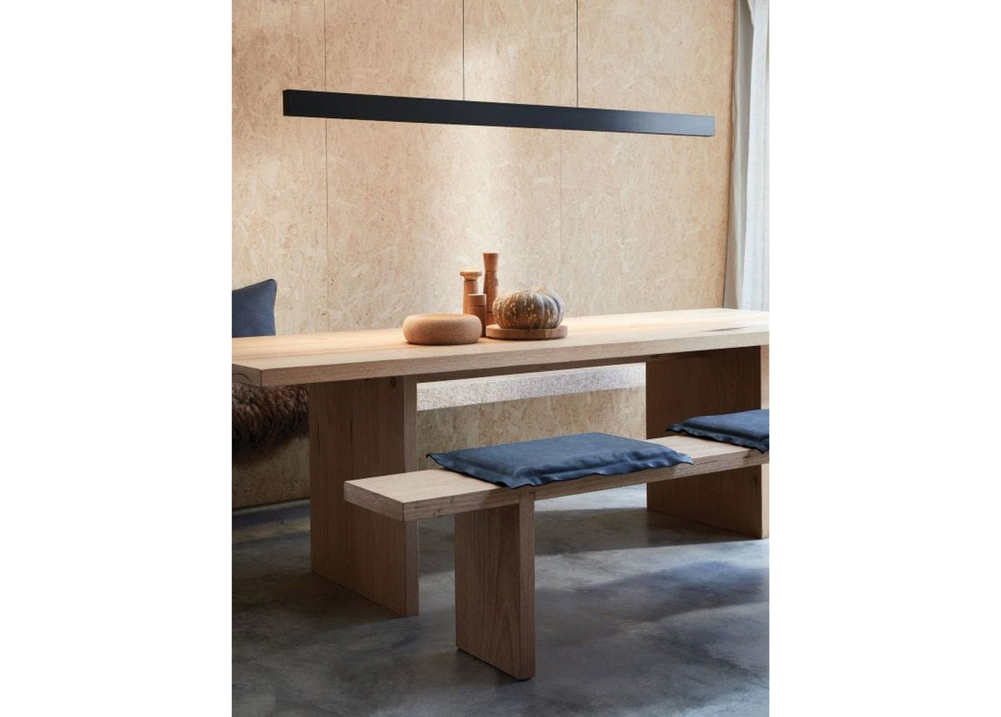 Pendant lamp MFL Fleming, black, incl. LED lighting, dimmable