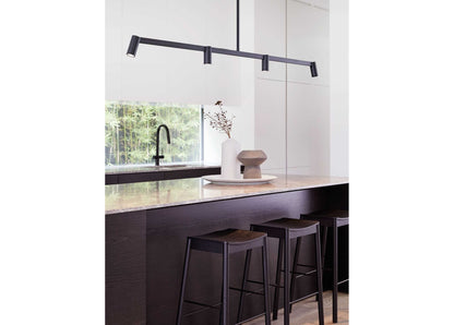 Pendant light Panorama, incl. LED lighting, 4-bulb, dimmable