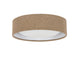 Ceiling light UNO, 25 cm Ø, GX53 base – Material / Braun