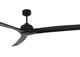 Deckenventilator Caelid, 254 cm ∅, 6 Geschwindigkeiten, inkl. LED-Leuchtmittel & Fernbedienung – Schwarz