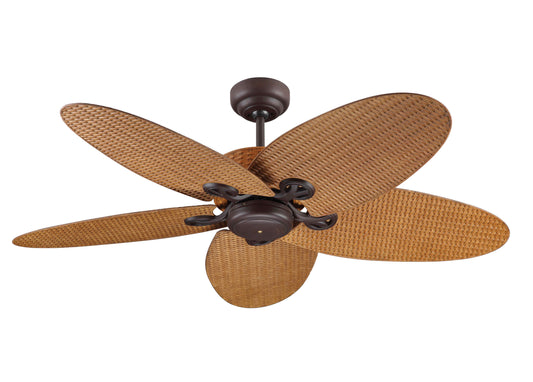 Ceiling fan Fijian II, 132 cm ∅, 3 speeds, incl. wall switch