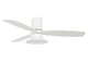 Deckenventilator Flusso, 132 cm ∅, 6 Geschwindigkeiten, inkl. LED-Leuchtmittel & Fernbedienung – Weiß