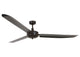 Deckenventilator Carolina, 142/178 cm ∅, 3 Geschwindigkeiten, inkl. Wandschalter – Schwarz / 178 cm
