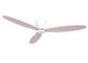 Deckenventilator Radar, 132 cm ∅, 6 Geschwindigkeiten, inkl. Fernbedienung – Weiß / Eiche / 107 cm