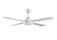 Deckenventilator Moonah, 122 cm ∅, 3 Geschwindigkeiten, inkl. LED-Leuchtmittel & Fernbedienung – Weiß