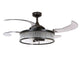 Deckenventilator Fanaway Corbelle, 122 cm ∅, 3 Geschwindigkeiten, inkl. LED Leuchte & Fernbedienung – Schwarz