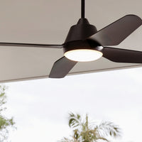 Aria Schwarz 212998 – Detailansicht Deckenventilator mit integrierter Beleuchtung