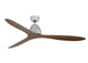 Deckenventilator Whitehaven, 142 cm ∅, 6 Geschwindigkeiten, inkl. Fernbedienung – Chrom/Koa / Ohne Licht