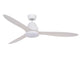 Deckenventilator Whitehaven, 142 cm ∅, 6 Geschwindigkeiten, inkl. Fernbedienung – Weiß / Mit Licht