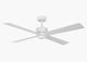 Deckenventilator Newport, 137 cm ∅, 6 Geschwindigkeiten, inkl. LED-Leuchtmittel & Fernbedienung – Weiß
