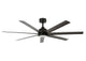 Deckenventilator Atlanta, 142 cm ∅, 6 Geschwindigkeiten, inkl. LED Leuchte & Fernbedienung – Schwarz