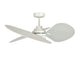 Deckenventilator Sable, 89 cm ∅, 6 Geschwindigkeiten, inkl. Fernbedienung und LED Leuchtmittel – Weiß