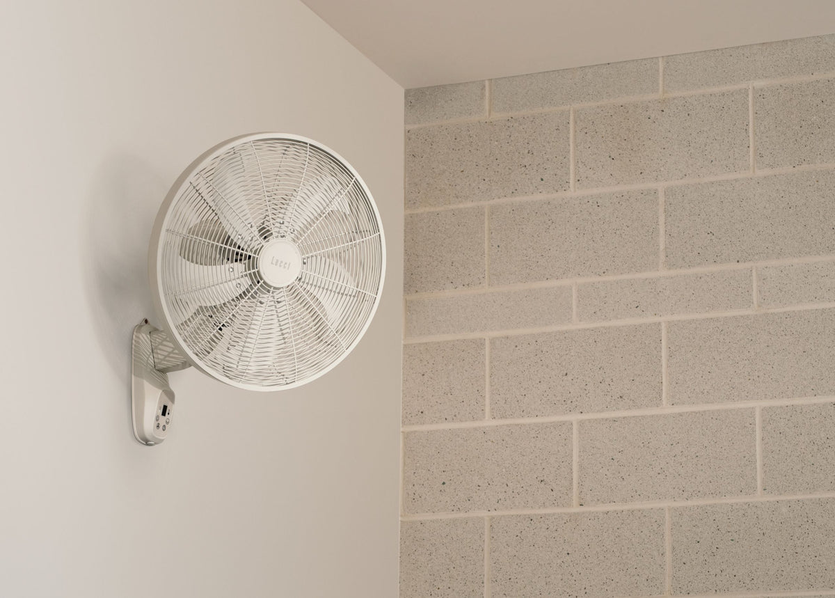 Glide DC Wandventilator, 45 cm ∅, 6 Geschwindigkeiten, OSC-Funktion