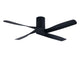 Deckenventilator Riviera, 132 cm ∅, 6 Geschwindigkeiten, inkl. LED-Leuchtmittel & Fernbedienung – Schwarz
