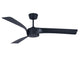 Ceiling fan Line, 132 cm ∅, 6 speeds, incl. LED bulb &amp; remote control – Black