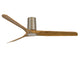 Ceiling fan Londo, 132 cm ∅, 6 speeds, including remote control – chrome/teak
