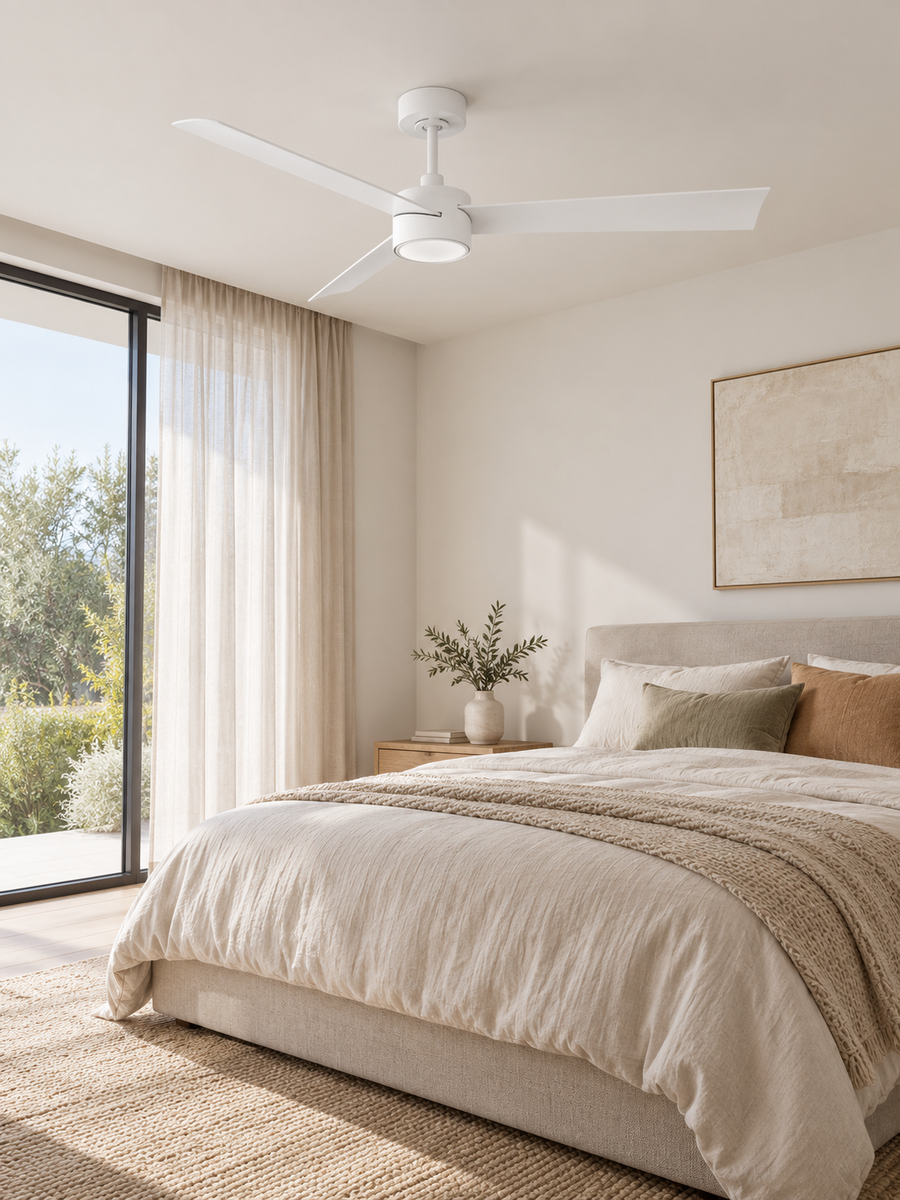 Deckenventilator Climate IV, 132 cm ∅, 6 Geschwindigkeiten, inkl. LED Leuchte & Fernbedienung