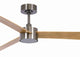 Deckenventilator Climate IV, 132 cm ∅, 6 Geschwindigkeiten, inkl. LED Leuchte & Fernbedienung – Nickel