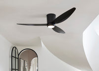 Array ceiling fan, 137 cm ∅ , 6 speeds, incl. LED light & remote control