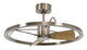 Ceiling fan Cessna, 70 cm ∅, 6 speeds, incl. LED light; remote control – Nickel Antique