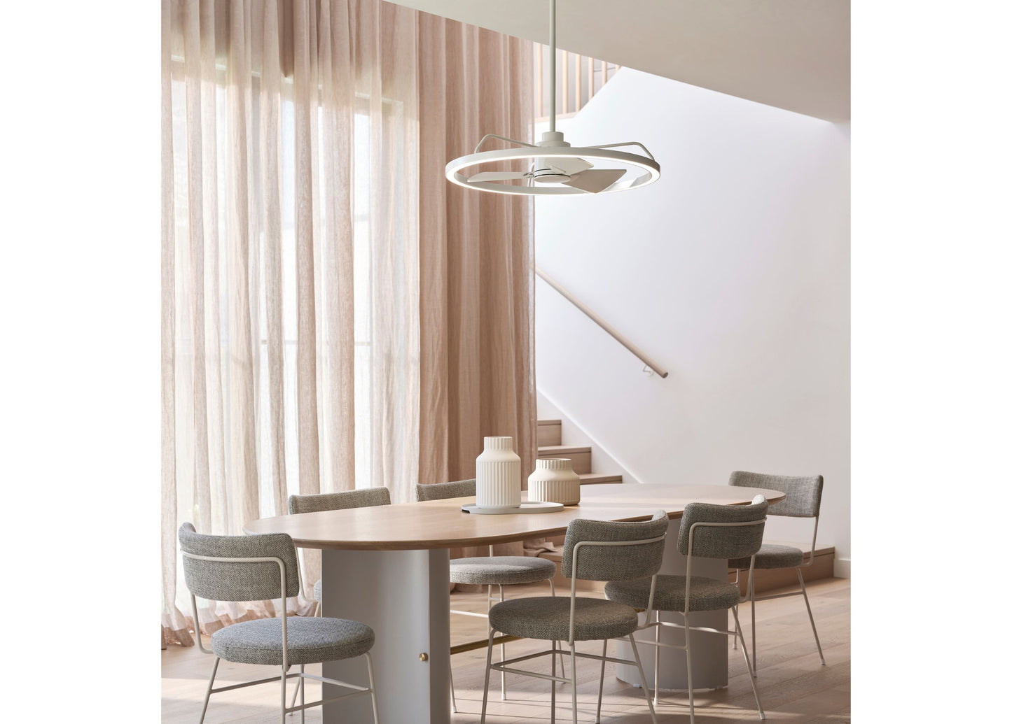 Deckenventilator Cessna, 70 cm ∅, 6 Geschwindigkeiten, inkl. LED Leuchte & Fernbedienung
