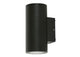 Brix wall light, IP65 protection class, indoor and outdoor use, GU10 socket – Black