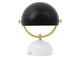 Lowe table lamp, metal lampshade, marble base E14, brass details – Black