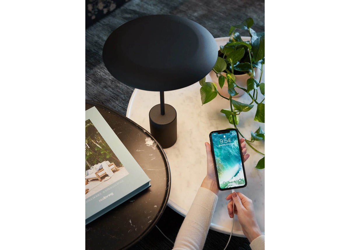 Table lamp Smith, incl. LED lighting, dimmable, USB charging port