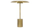 Table lamp Smith, incl. LED lighting, dimmable, USB charging port – Brass