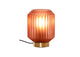 Table lamp Clancy, glass lampshade, brass base E14 – Pink