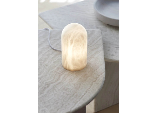 Table lamp Panton, Spanish alabaster, G9 base