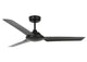 Somerset ceiling fan, 122 cm Ø, 3 speeds, incl. wall switch – black