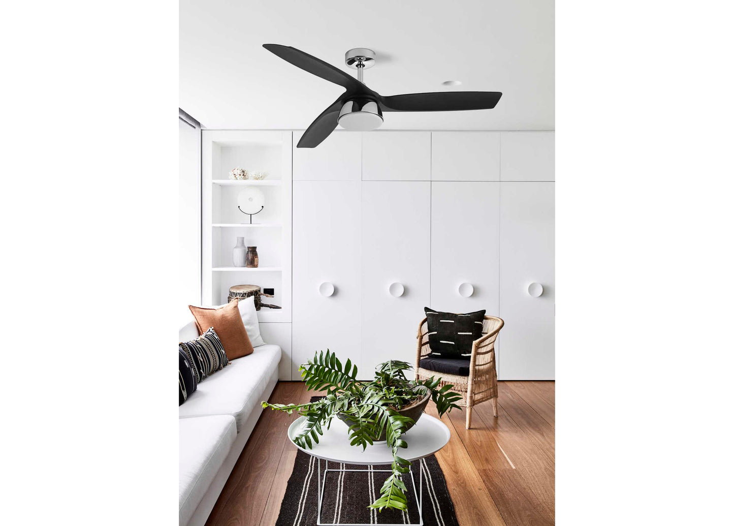 Deckenventilator Bronx, 132 cm ∅, 6 Geschwindigkeiten, inkl. LED Leuchte & Fernbedienung