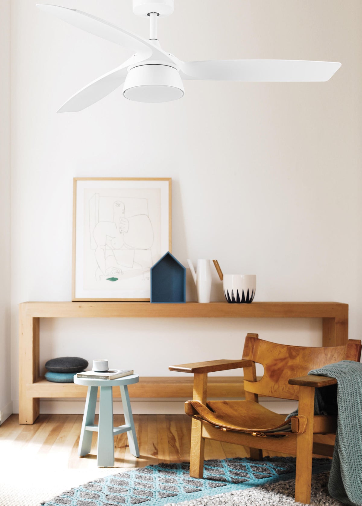 Deckenventilator Bronx, 132 cm ∅, 6 Geschwindigkeiten, inkl. LED Leuchte & Fernbedienung