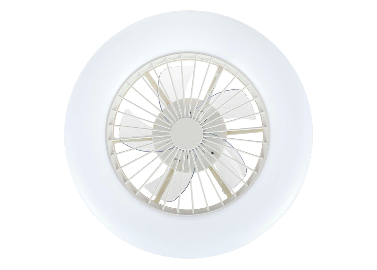Ceiling light Oslo 50 cm ∅, including fan and remote control