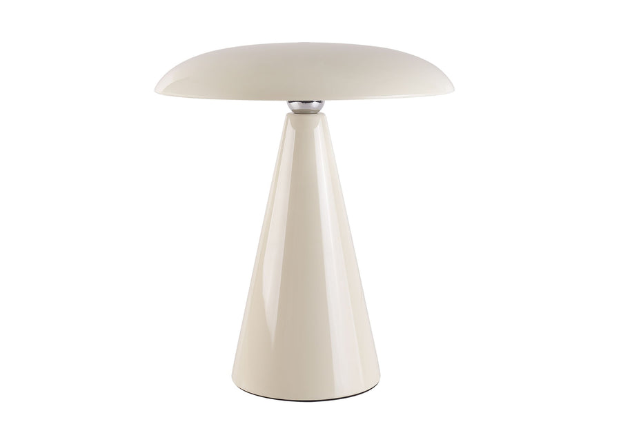 Lucci Kinoko II Rechargeable Table & Wall Lamp High Gloss – Cream