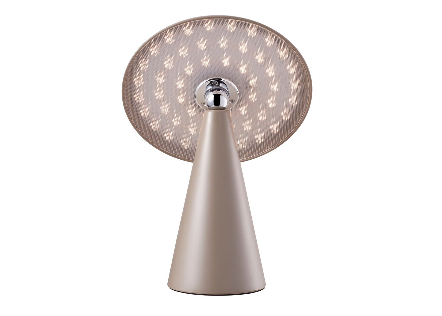 Tisch- und Wandleuchte Kinoko II matt, inkl. LED-Beleuchtung, kabellos, verstellbarer Lampenschirm, Touch Schalter