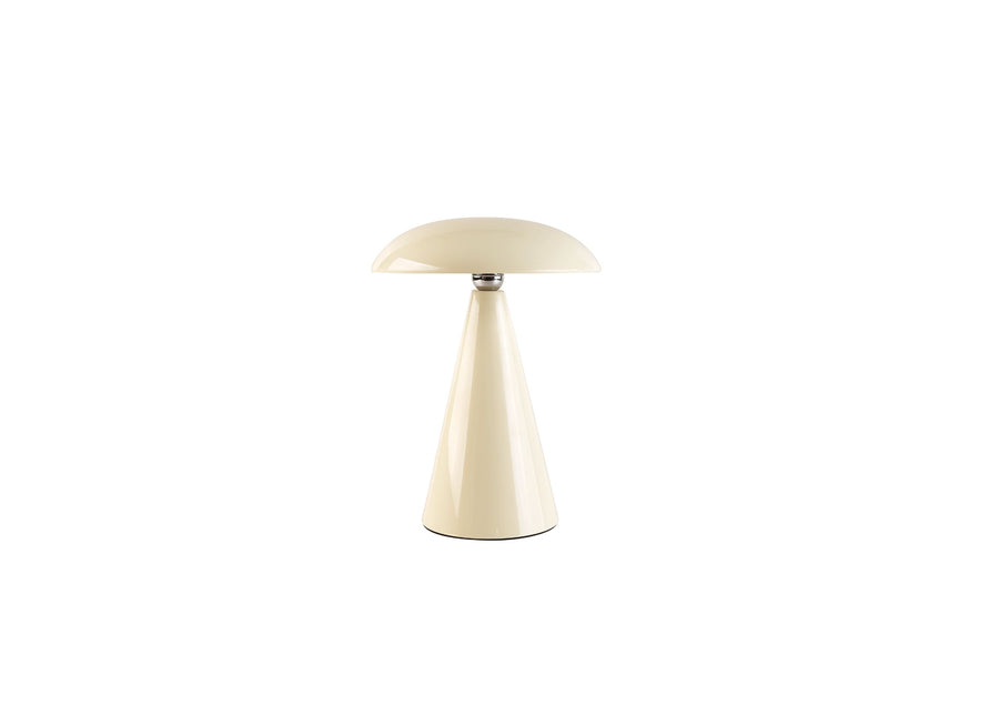 Lucci Kinoko XS Rechargeable Table & Wall Lamp High Gloss – Cream