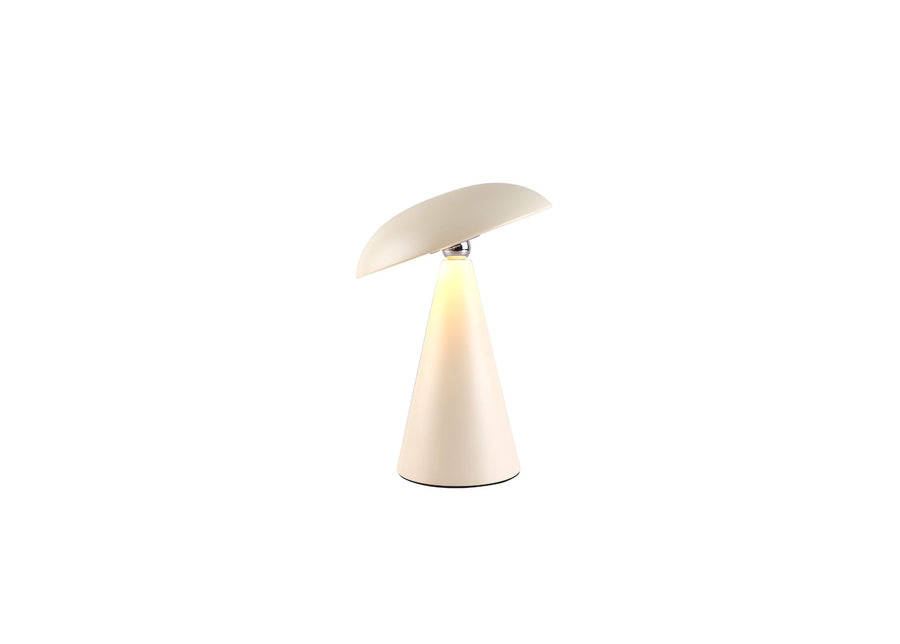 Lucci Kinoko XS Rechargeable Table & Wall Lamp High Gloss – Cream