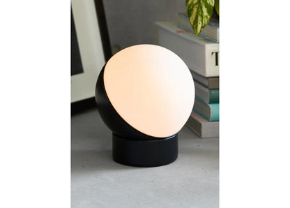 Table lamp Mikoh, round lampshade, E14 socket