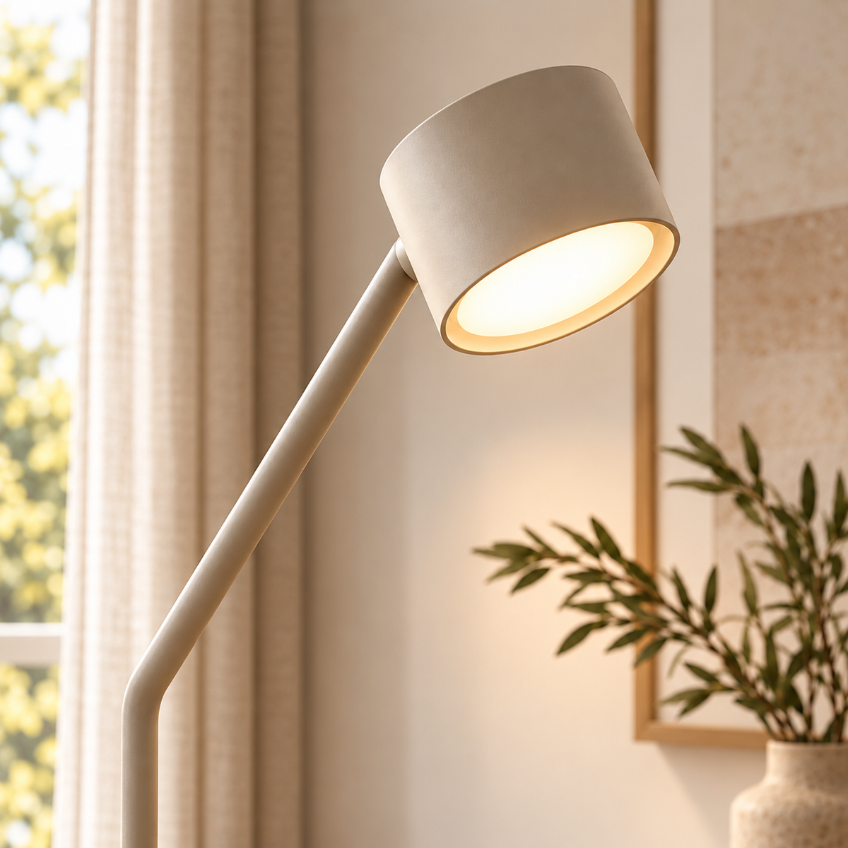 Lucci Vince Stehlampe Grau Close-up