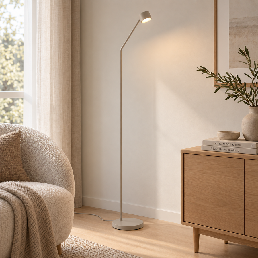 Lucci Vince LED Floor Lamp, CCT, Dimmable