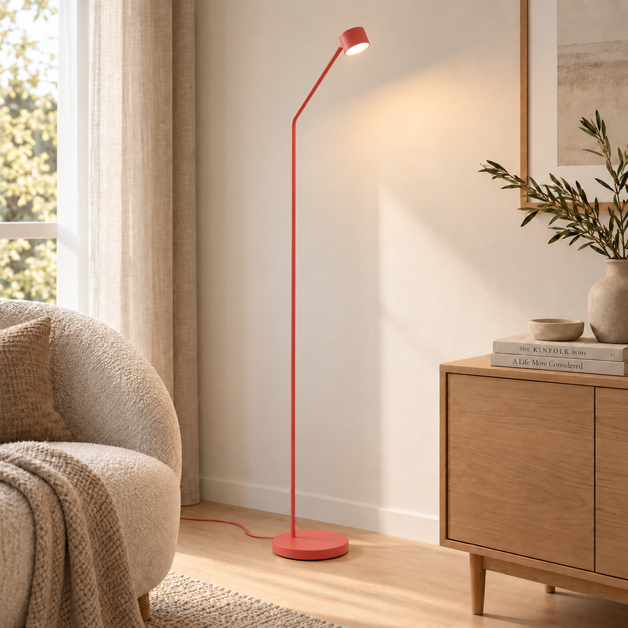 Lucci Vince LED Floor Lamp, CCT, Dimmable