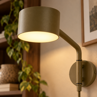 Lucci Vince Wandlampe Olive Green Close-up
