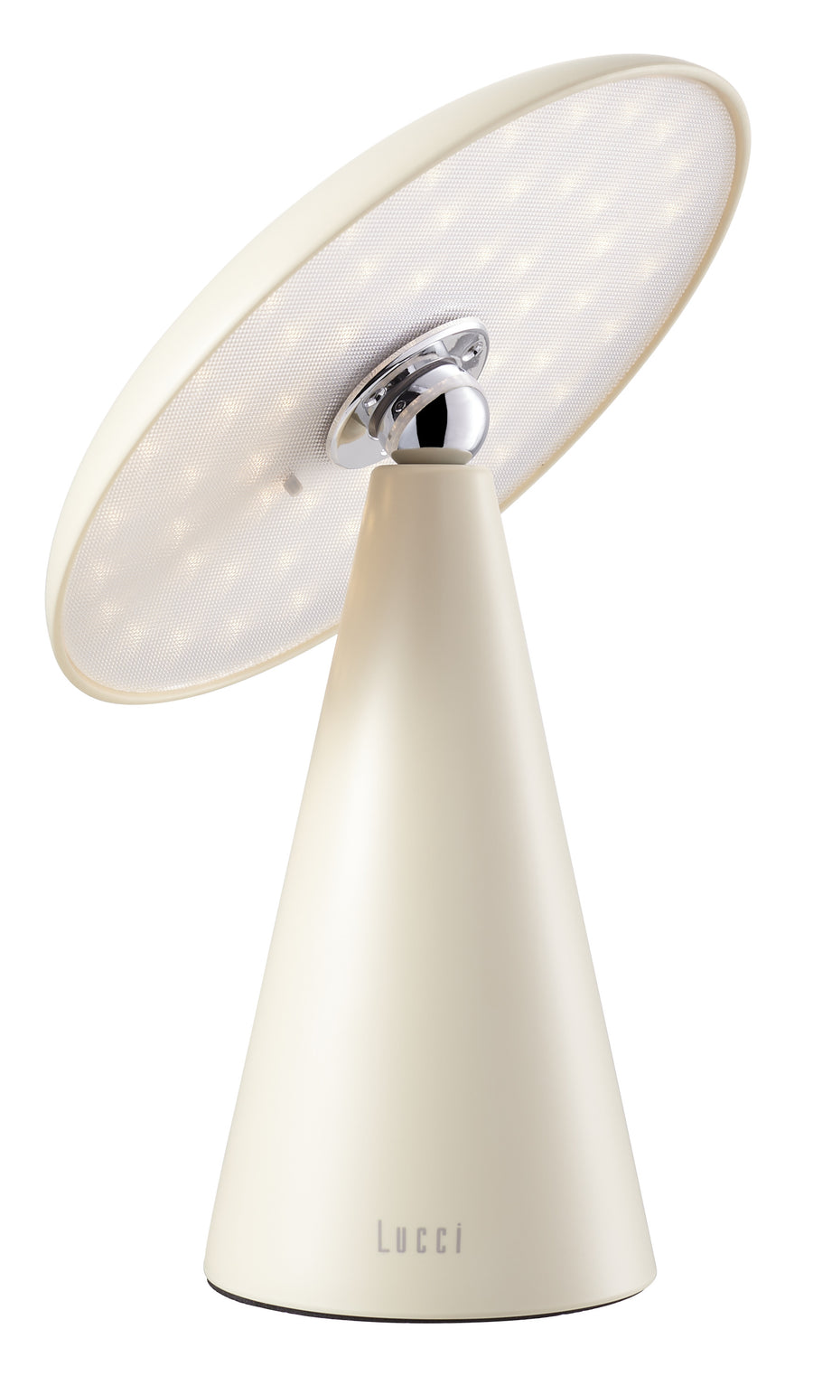 Lucci Kinoko II Rechargeable Table & Wall Lamp High Gloss – Cream